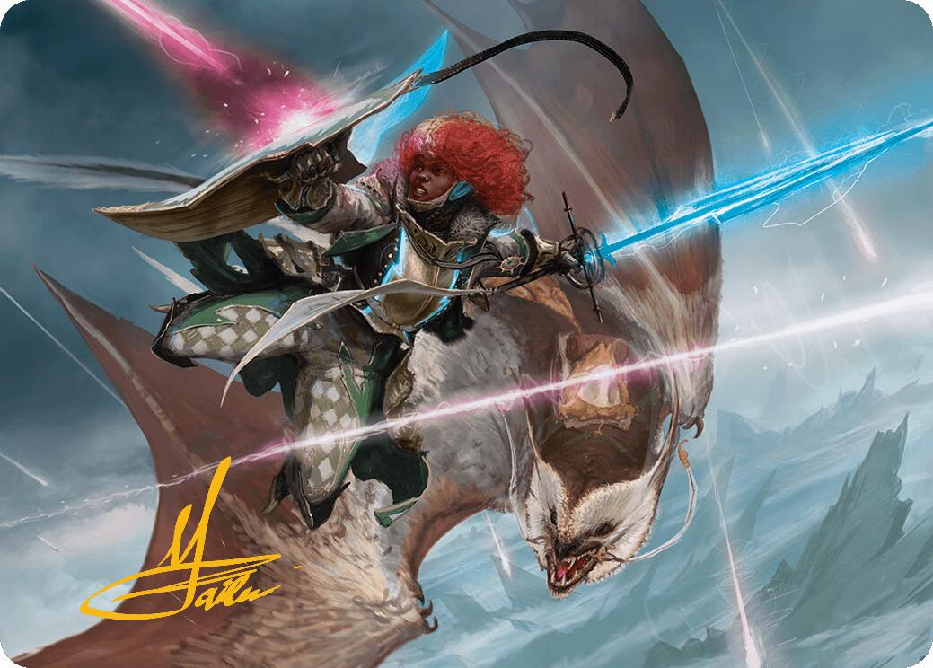 Caradora, Heart of Alacria Art Card (14/54) (Gold-Stamped Signature) Aetherdrift Art Series、mySite、waistdrama