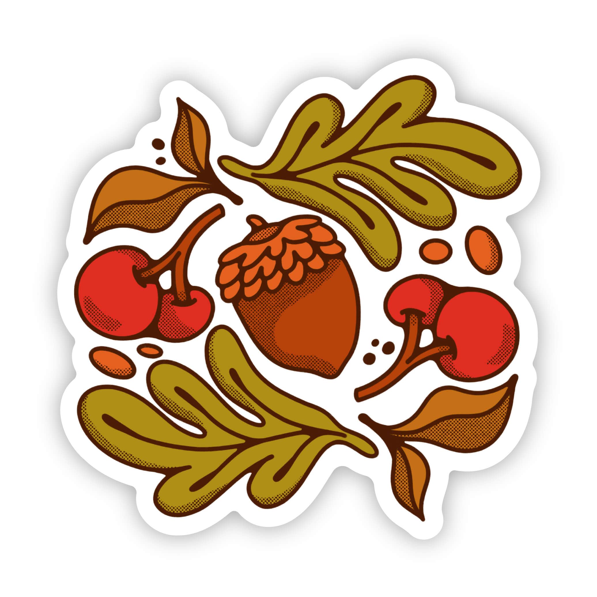  Acorn berries fall sticker、mySite、ghnorth