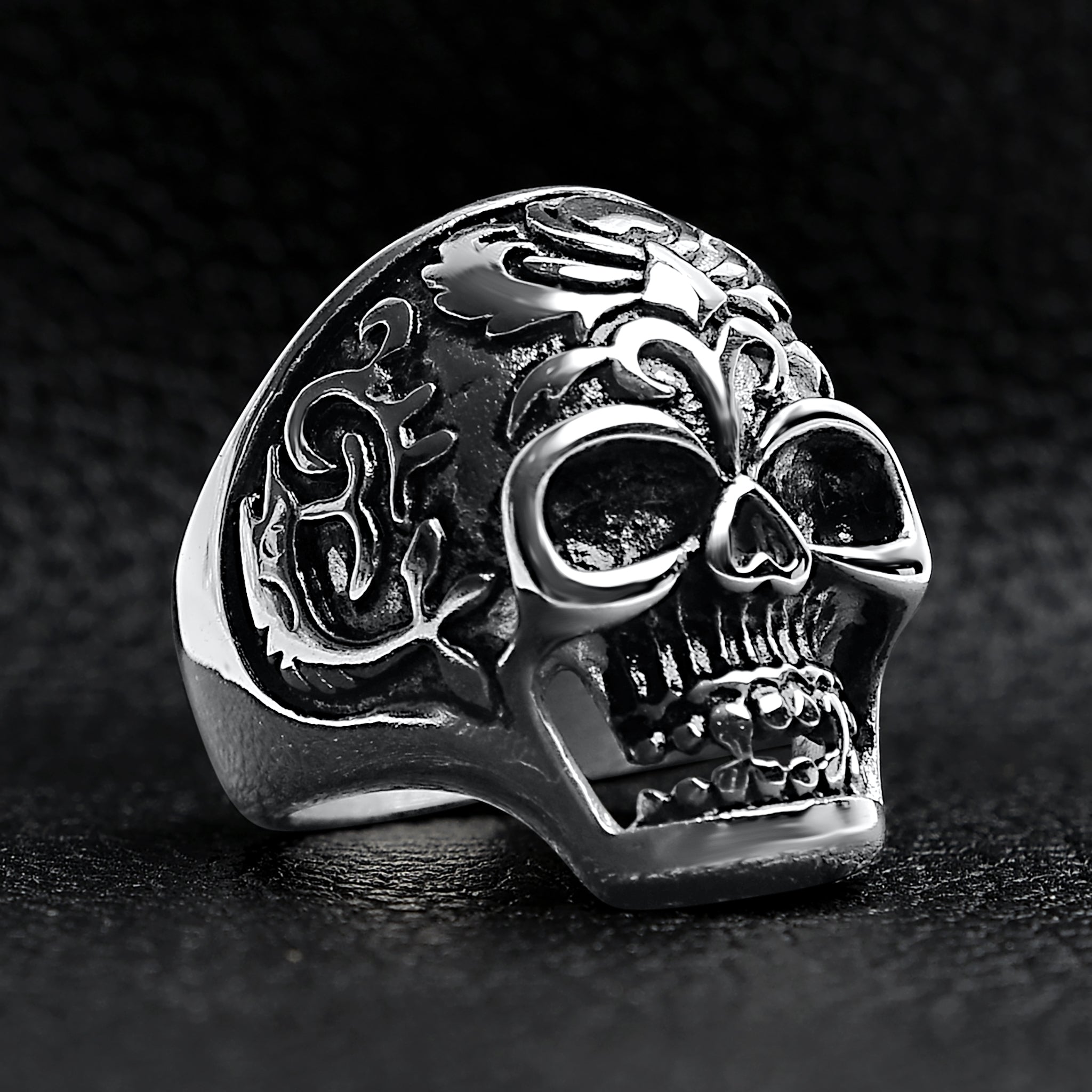 Detailed Skull Stainless Steel Ring / SCR4029、mySite、dreamappss
