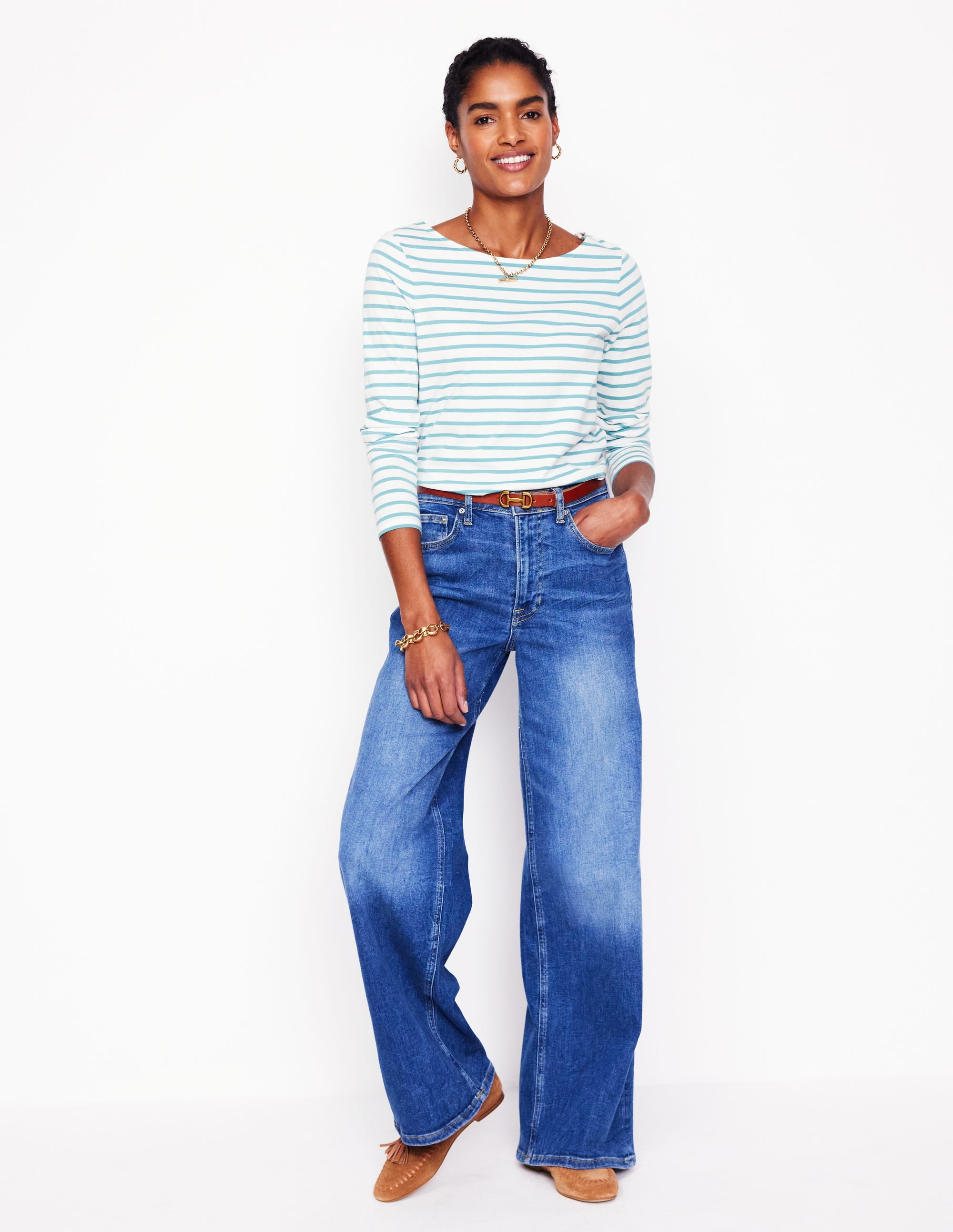  Ella Long Sleeve Breton-Ivory, Duck Egg Blue、mySite、ashleygrahame