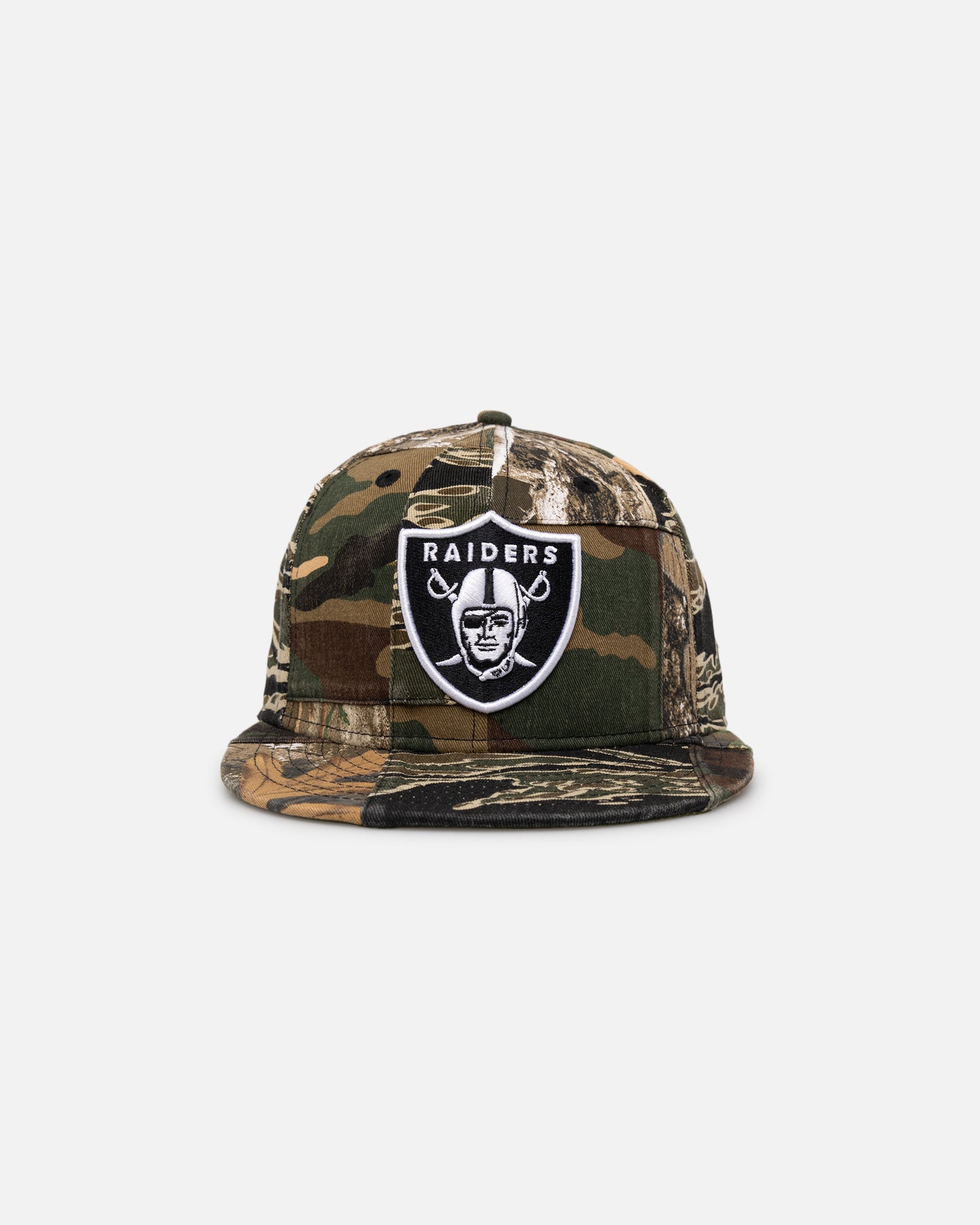 New Era Las Vegas Raiders 'Patchwork Camo' 59FIFTY Fitted Woodland Camo、mySite、zt4zffjzw