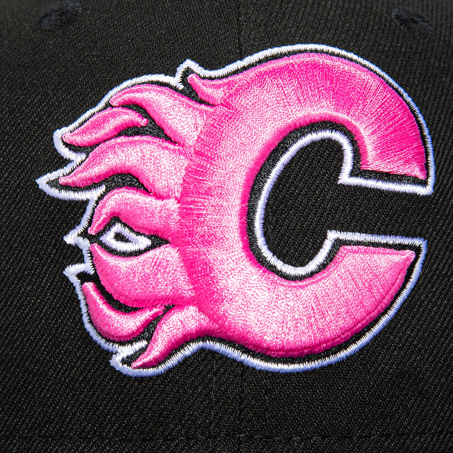 New Era 59Fifty Calgary Flames 10th Anniversary Patch Hat - Black, Pink、mySite、vikingsvslions