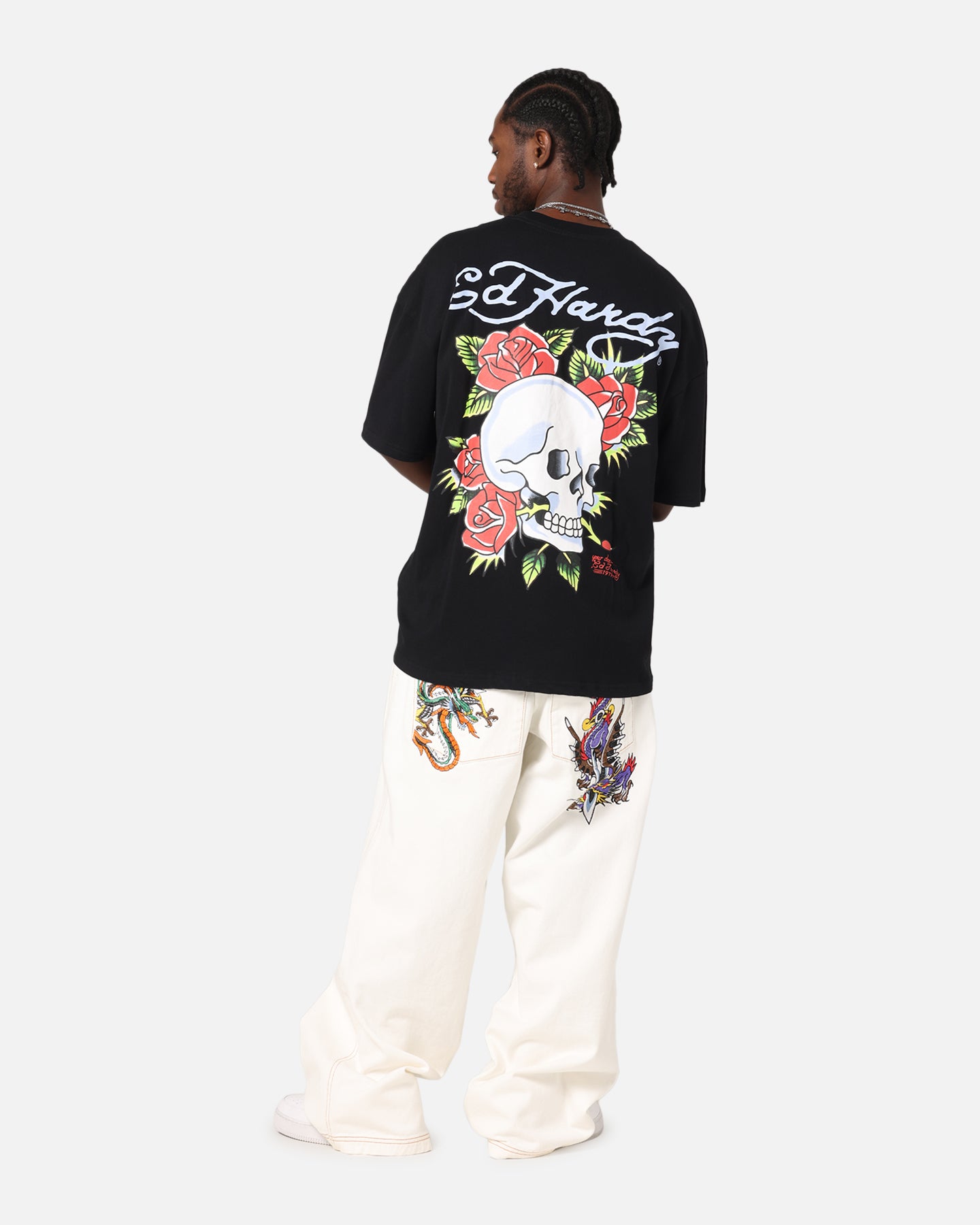 Ed Hardy Death & Bloom T-Shirt Black、mySite、zt4zffjzw
