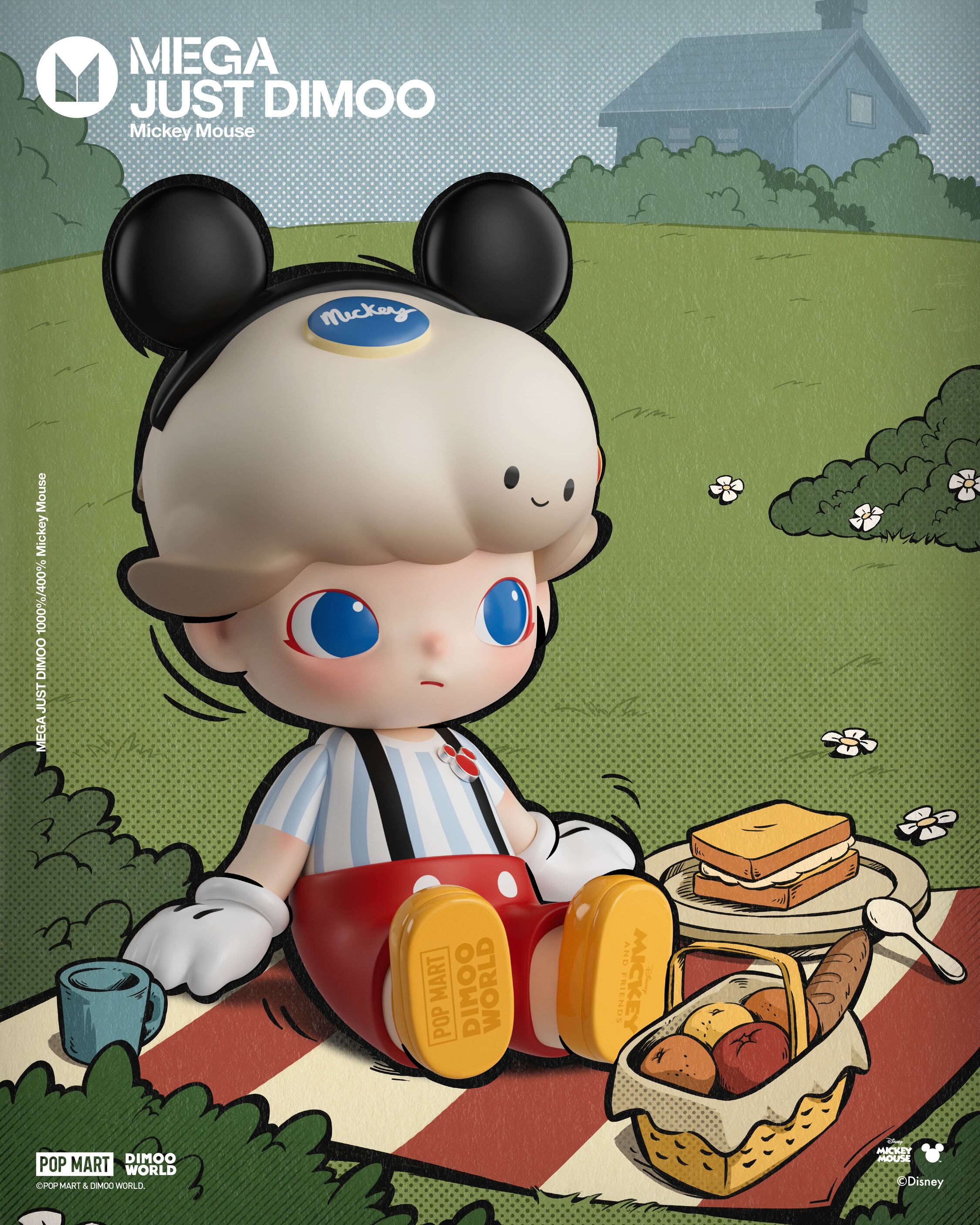  POP MART MEGA JUST DIMOO 400% Mickey Mouse、mySite、greenlandpopulation