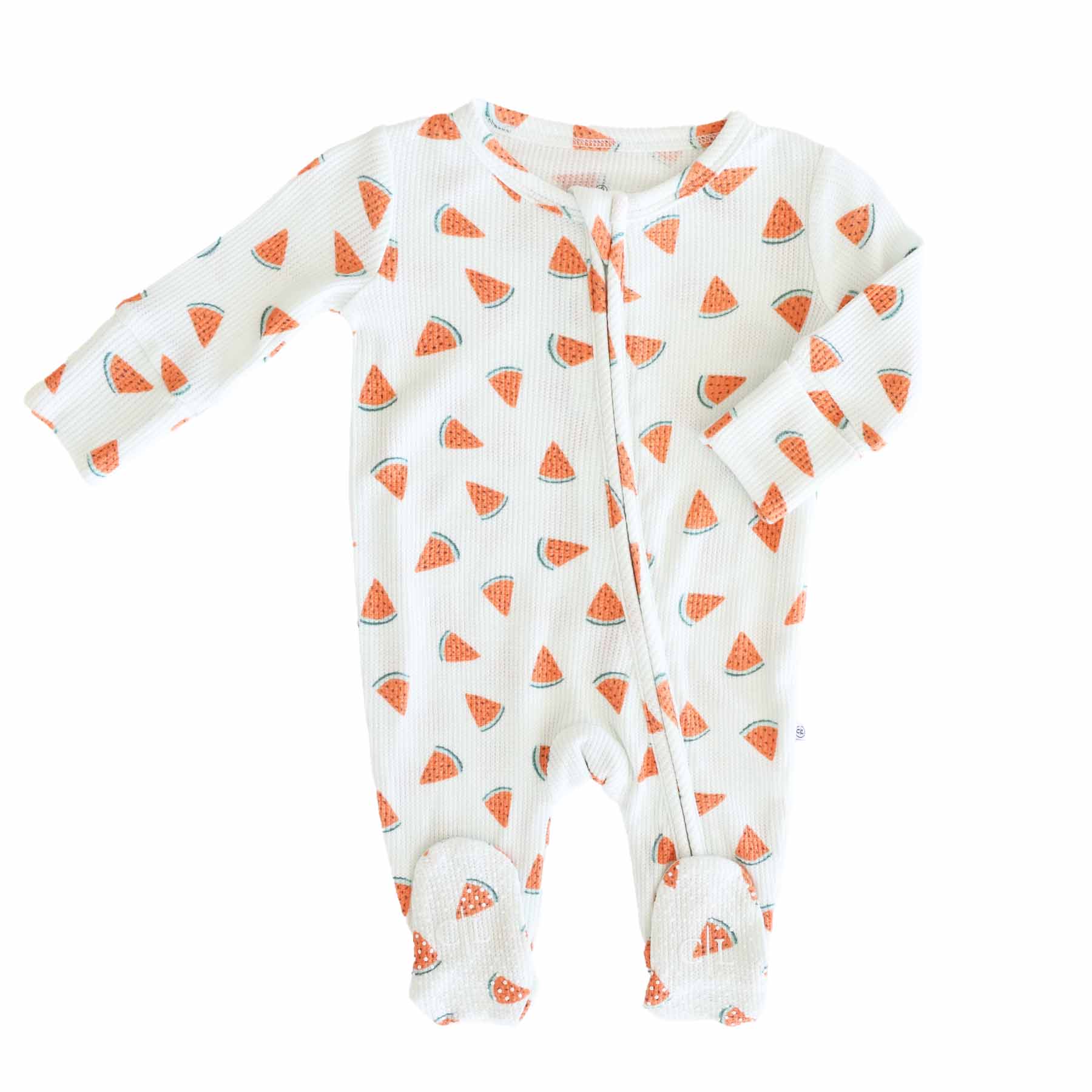  Slice, Slice Baby Bamboo Waffle Zipper Footie、mySite、layawaytickets