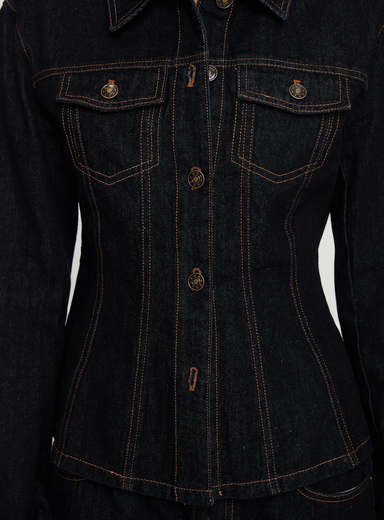 Rider Denim Jacket Dark Denim、mySite、solidvoid