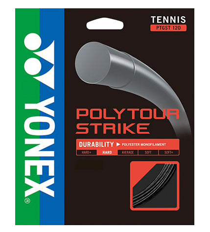 Yonex Poly Tour Strike 16L/1.25 Tennis String (Black)