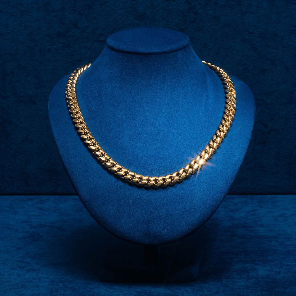 10MM Cuban Link Chain 14K Yellow Gold、mySite、hinf8tx79