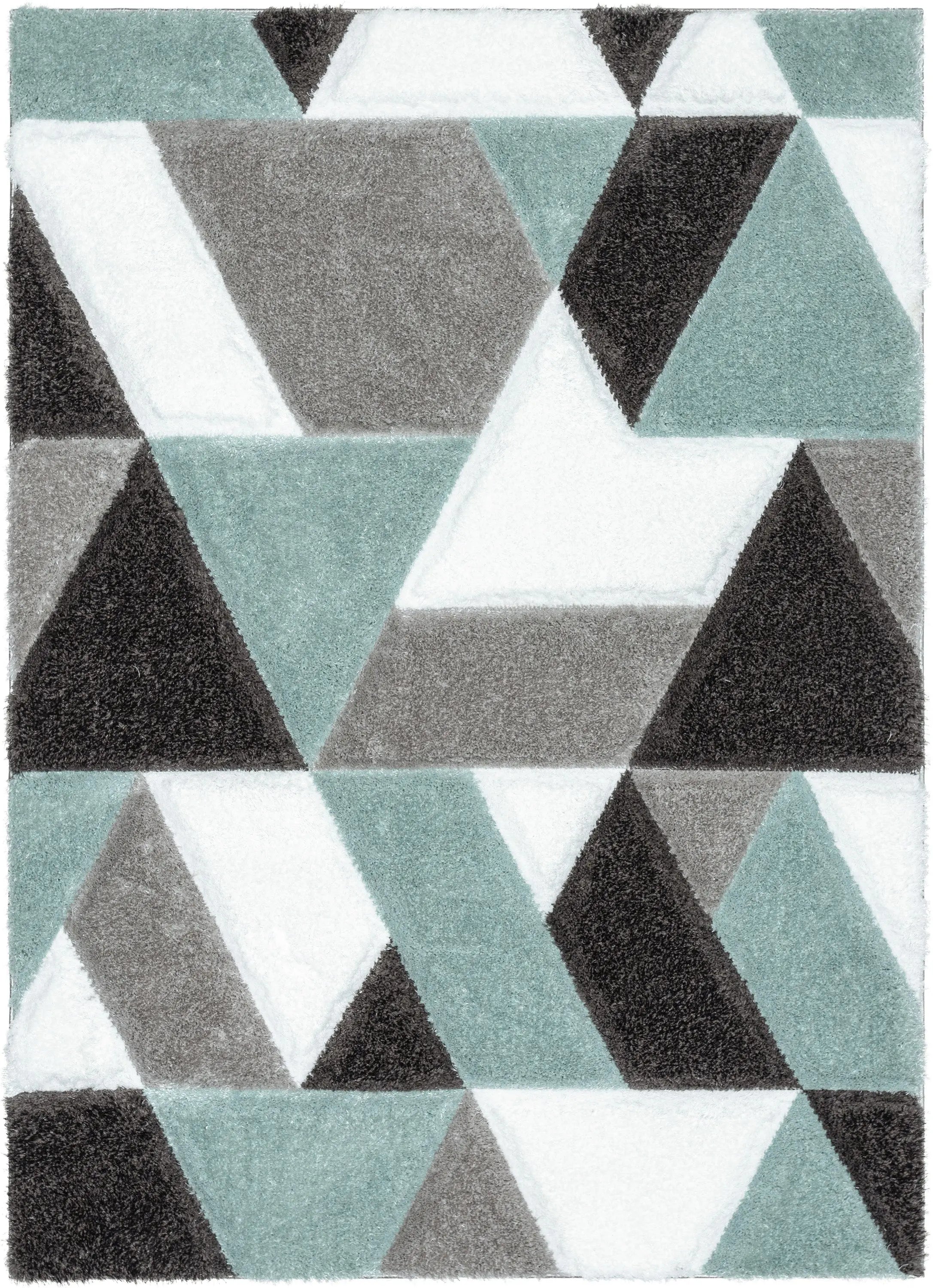 Holland Modern Geometric Light Blue 3D Textured Thick & Soft Shag Rug、mySite、gigharbornorthrealestate