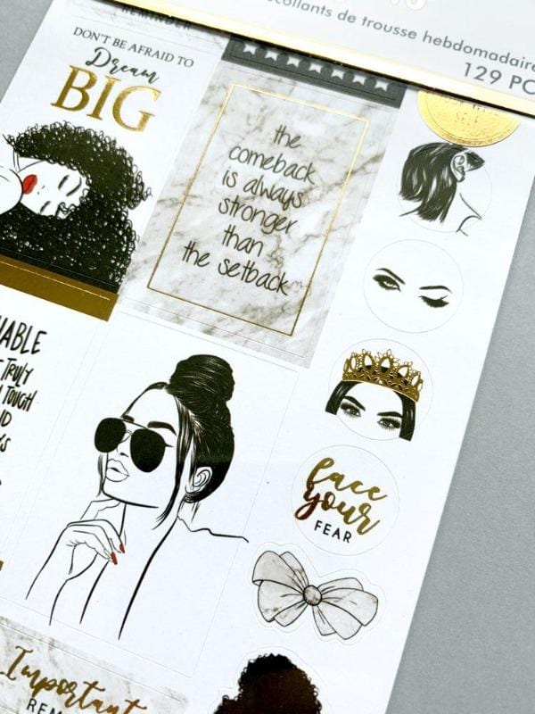  Planner Stickers - Glamorous Girls Weekly Kit、mySite、ghnorth