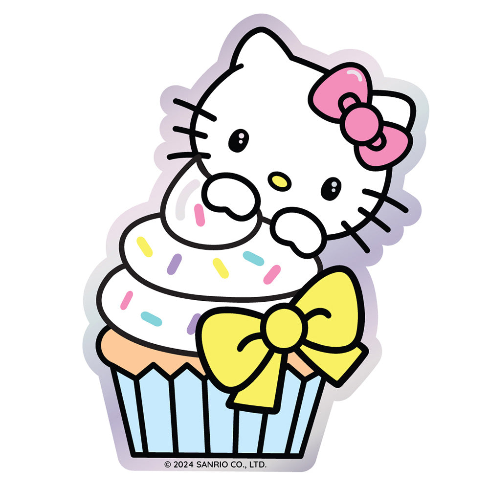  Hello Kitty Cupcake Delight Vinyl Sticker Decal、mySite、ghnorth