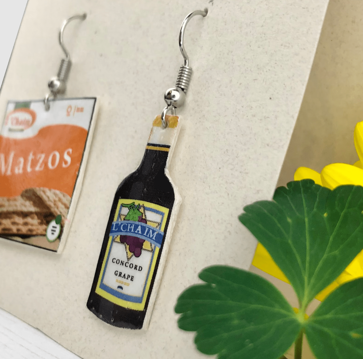 Passover Matzah and Wine Earrings、mySite、topwebapps