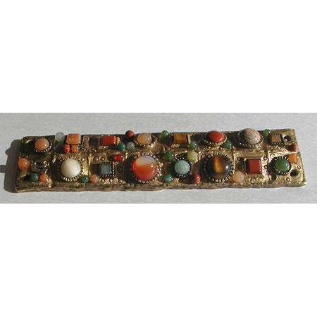 Michal Golan Multi Natural Stone Mezuzah、mySite、topwebapps