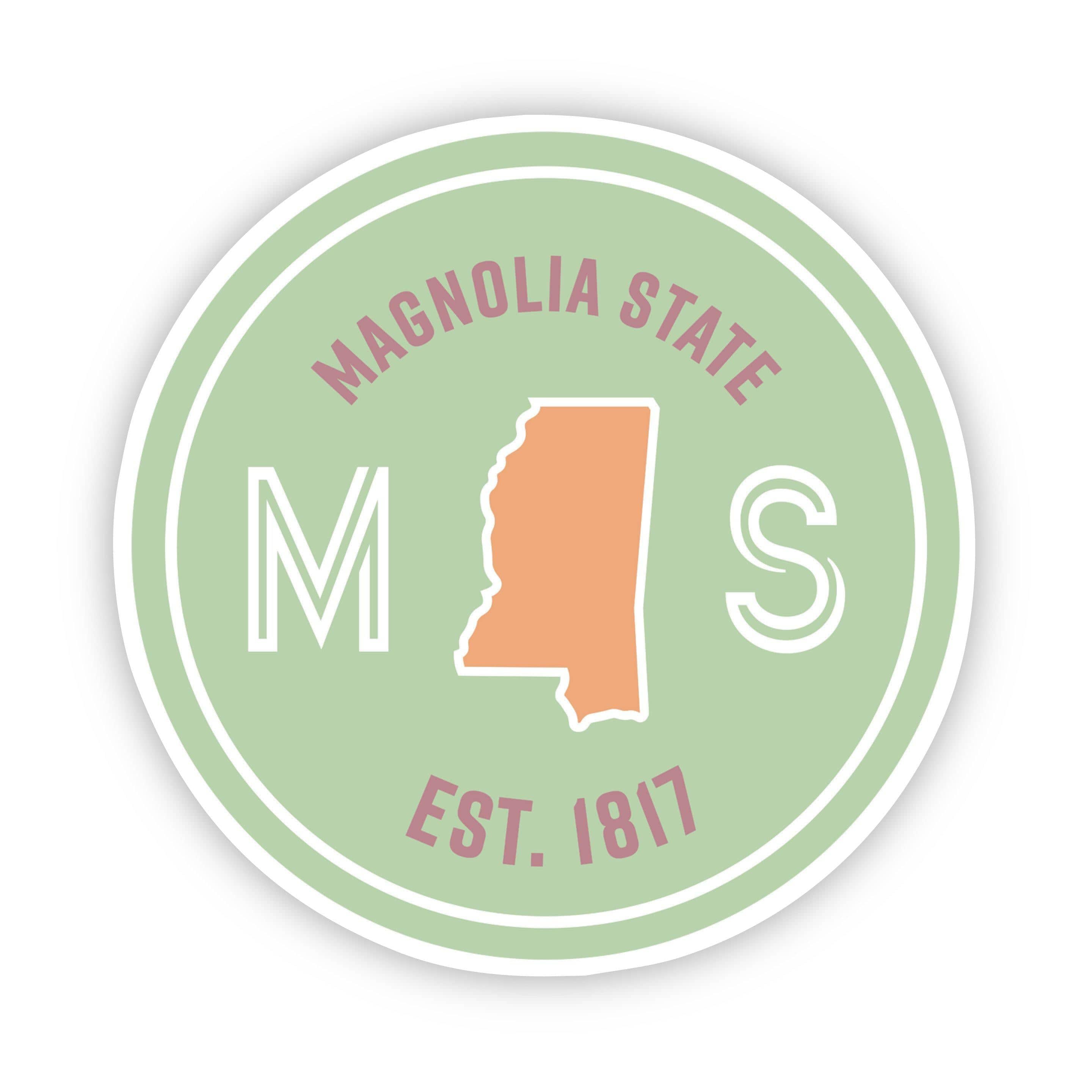  Magnolia State Mississippi Sticker、mySite、elrpsem3k