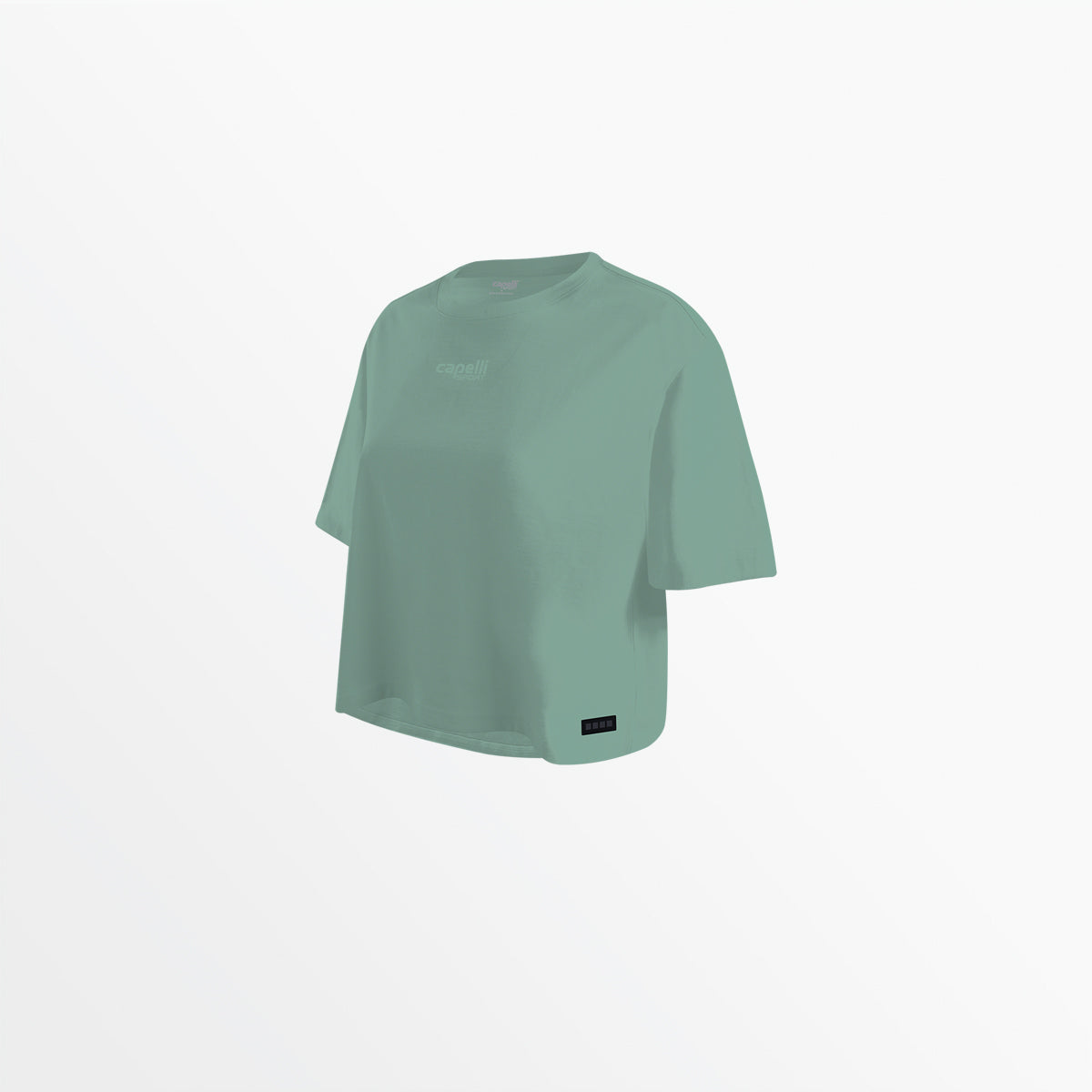 WOMEN'S TONAL CROPPED OVERSIZED TEE