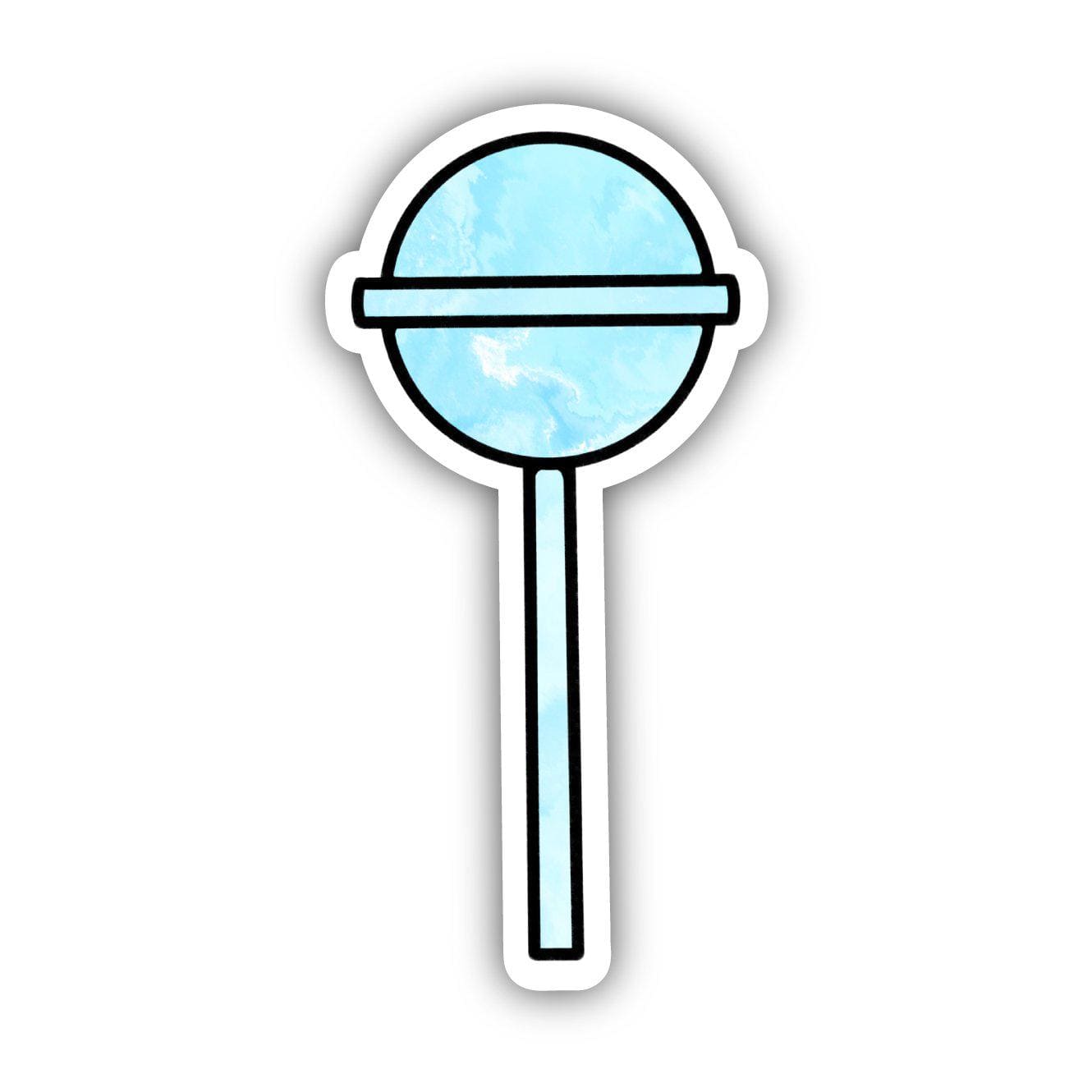  Blue Tie Dye Sucker Aesthetic Sticker、mySite、elrpsem3k