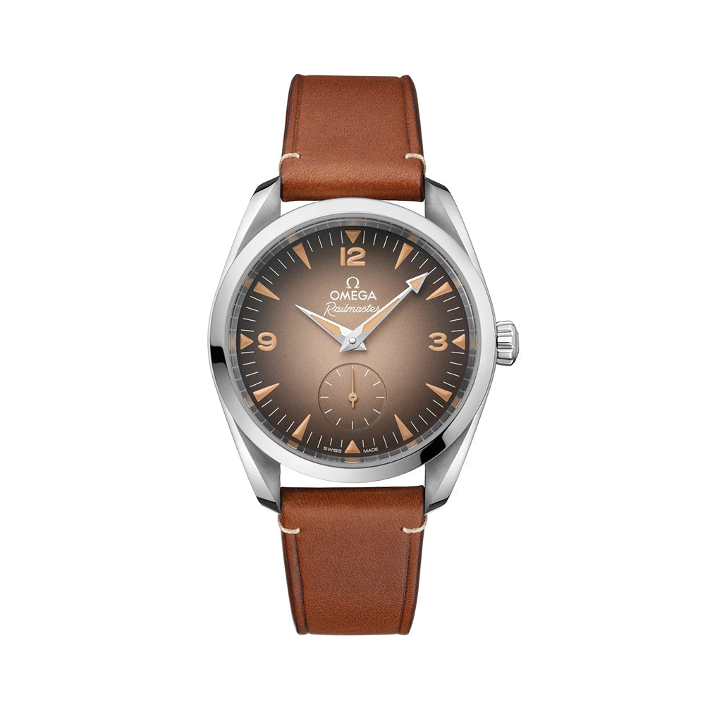 Seamaster Railmaster Co-Axial Master Chronometer 38mm - Brown on Leather Strap、mySite、botmansion