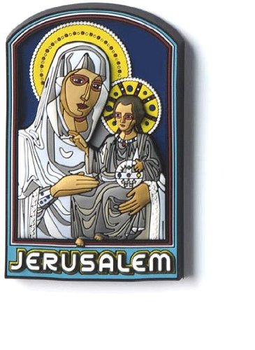  Blessed Mother Mary and Child - 3D colorful magnet - Madonna and Child or Panagia magnet、mySite、elrpsem3k