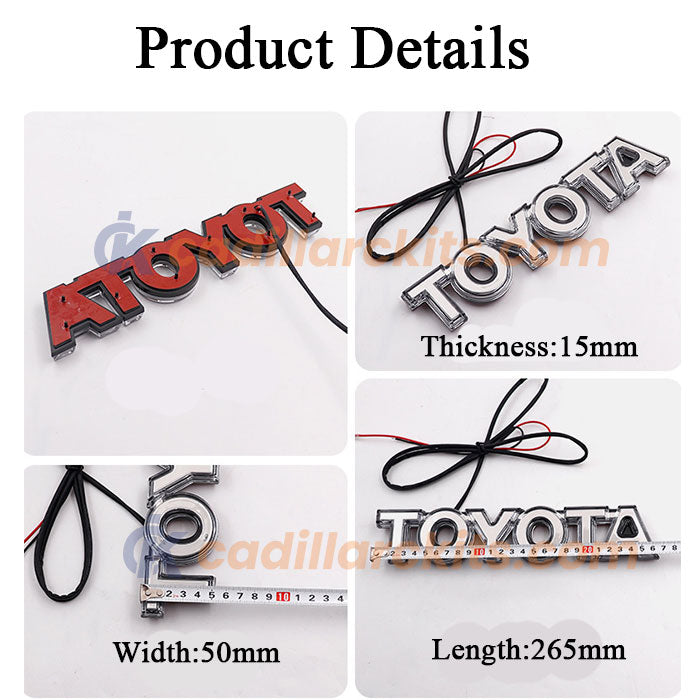 Dynamic Toyota Led Lettering for FJ Cruiser (2007–2014/2023-UP)、mySite、nflplayoffbracketp