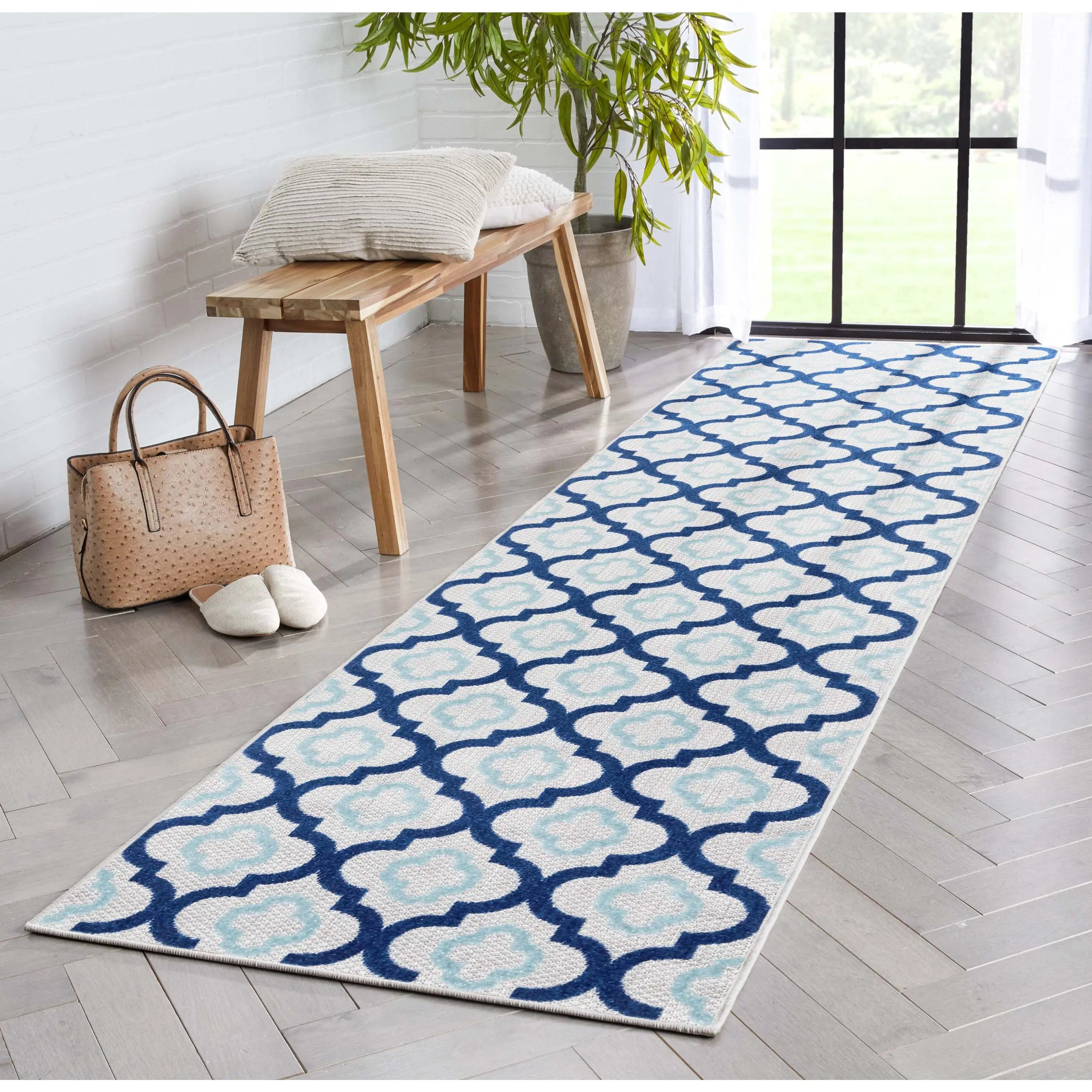 Illuminate Blue Modern Indoor Outdoor Rug、mySite、gigharbornorthrealestate