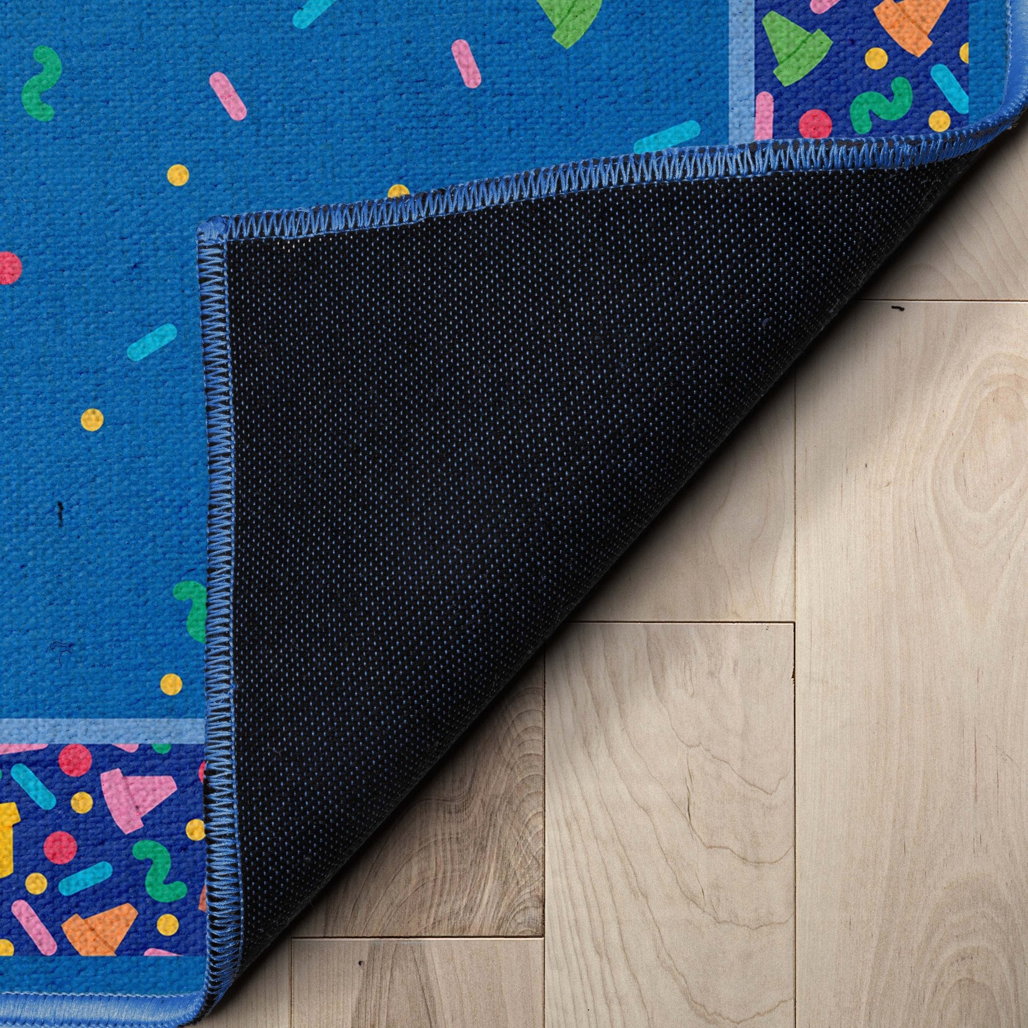 Crayola Confetti Blue Area Rug By Well Woven、mySite、gigharbornorthrealestate