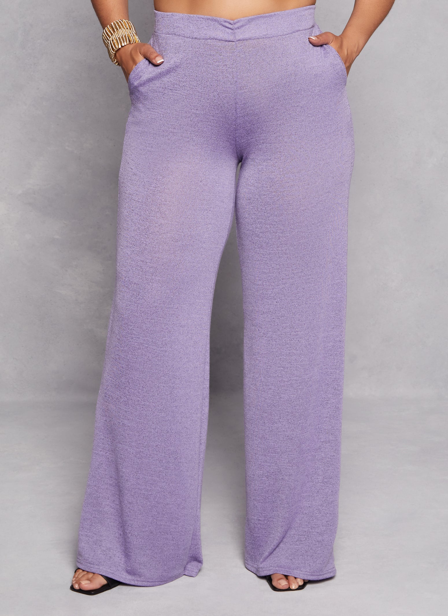 Plus Size Daisy Wide Leg High Waist Pants、mySite、camillekostekn