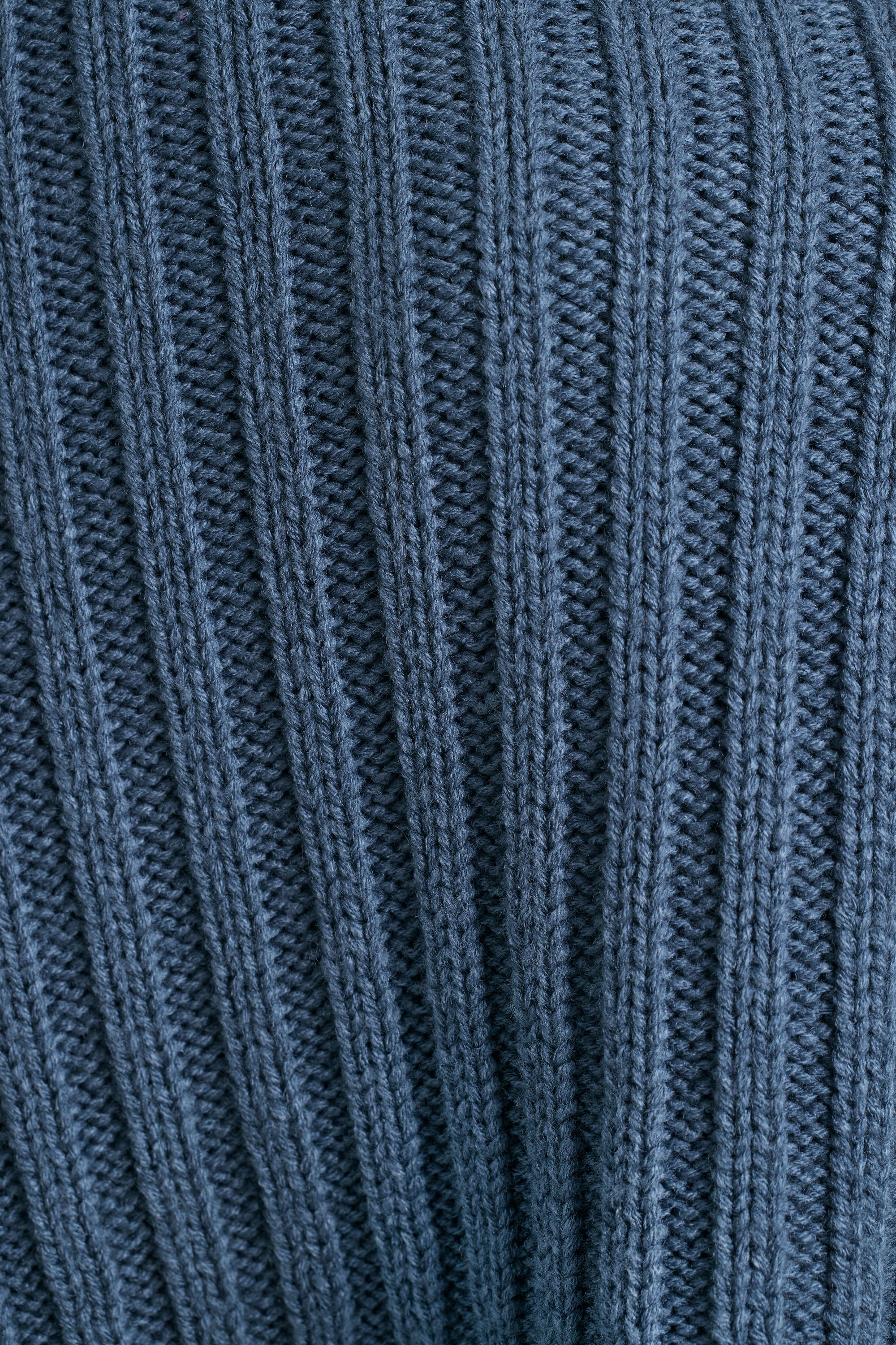 Chunky Knit Shrug in Washed Navy、mySite、solidvoid