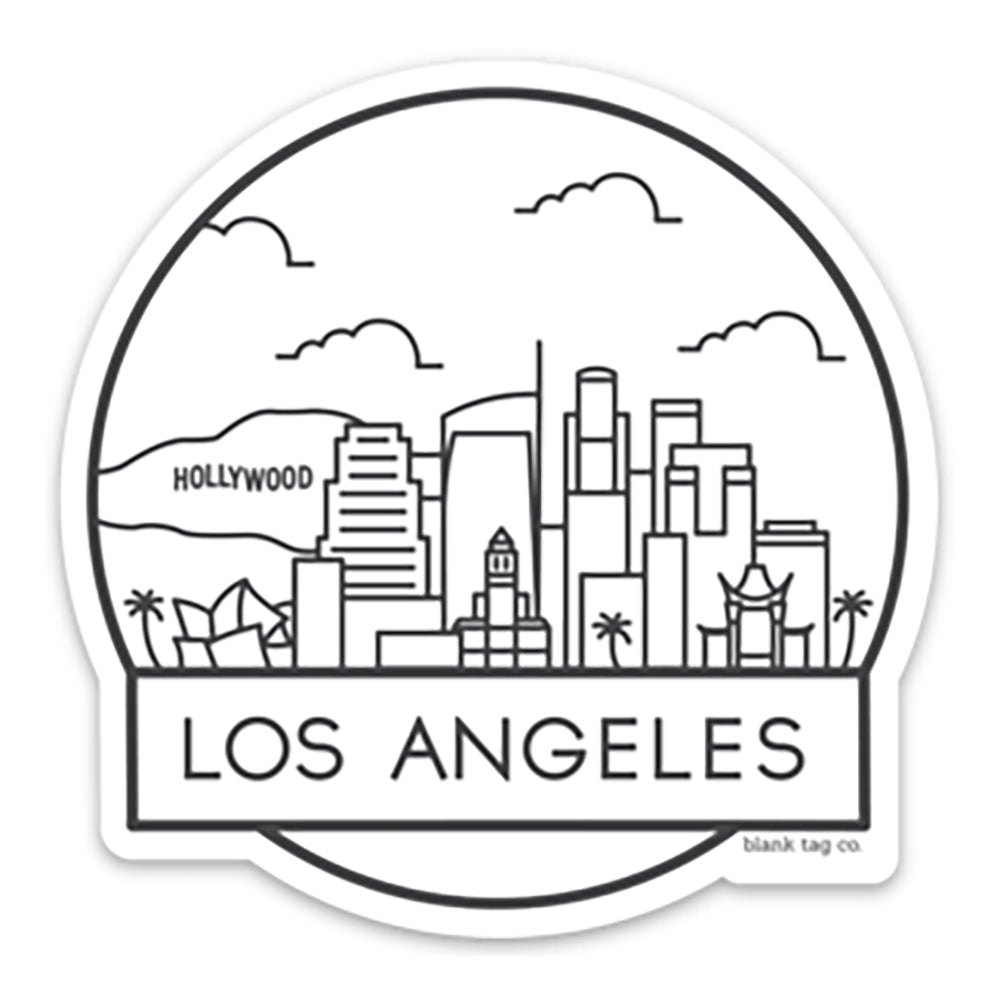  The Los Angeles Cityscape Vinyl Sticker Decal、mySite、ghnorth