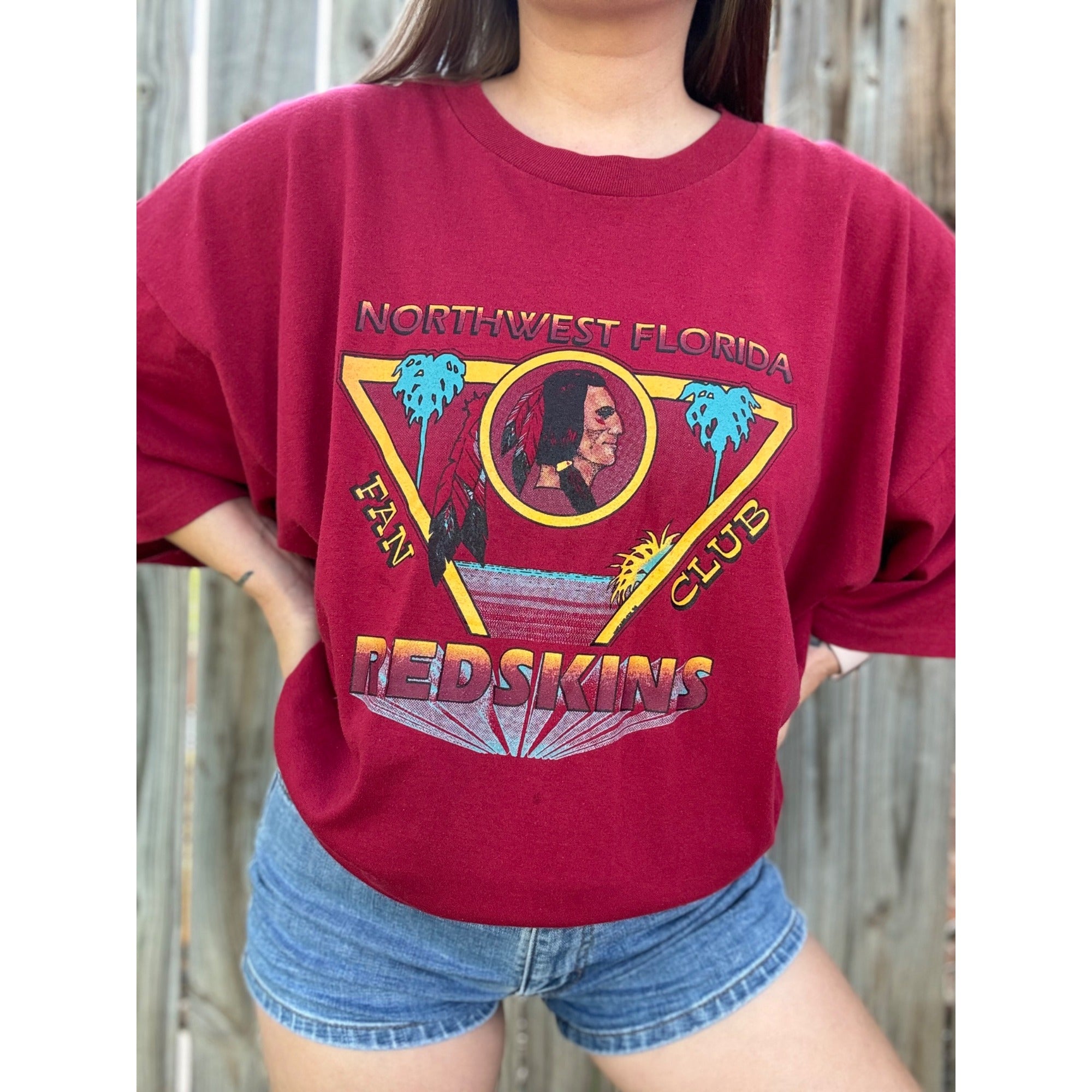 90's NFL Washington Redskins Fan Club Single Stitch Tee T-Shirt XXL、mySite、garagedoors4me