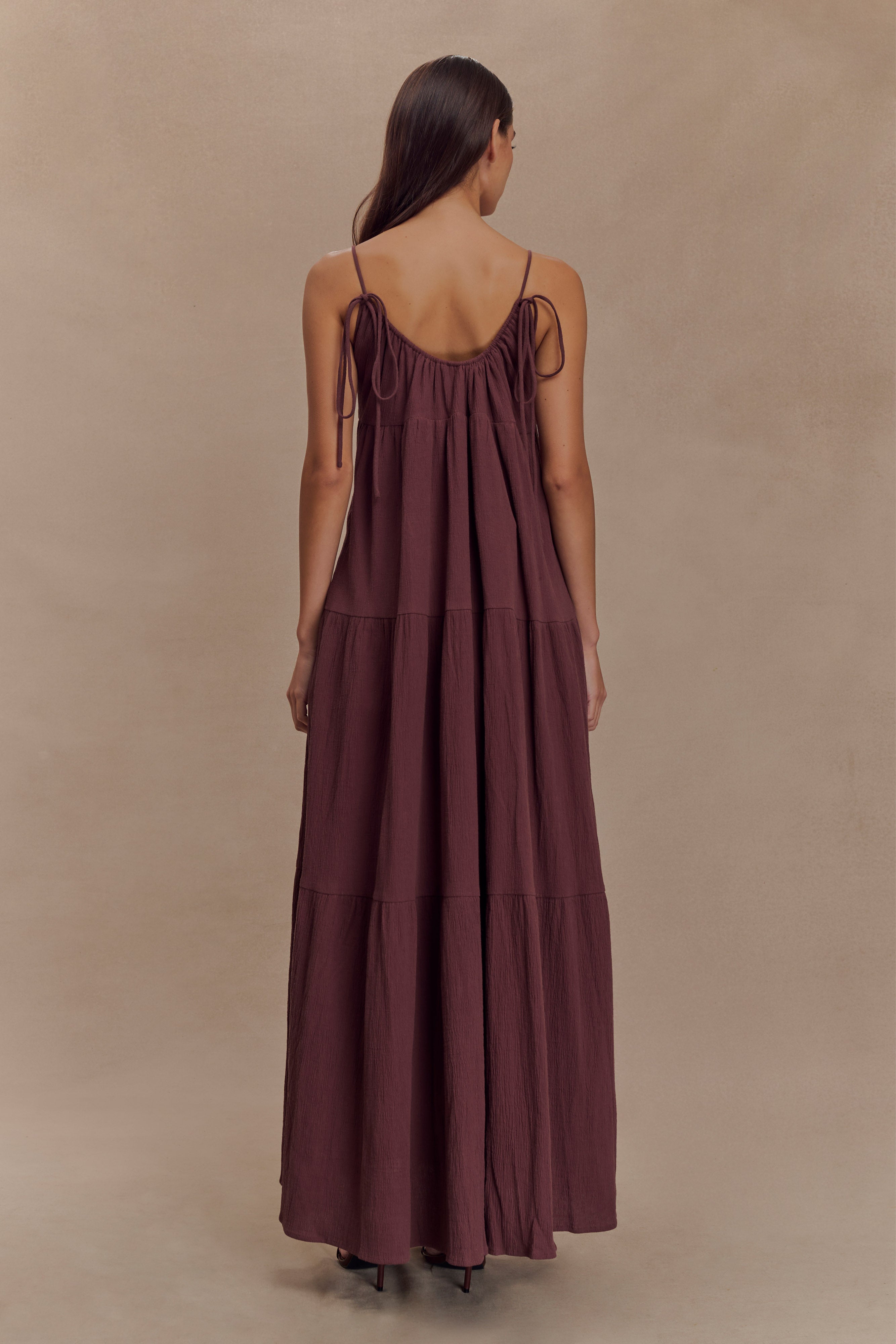 Lenny Front Tie Top - Chocolate、mySite、solidvoid