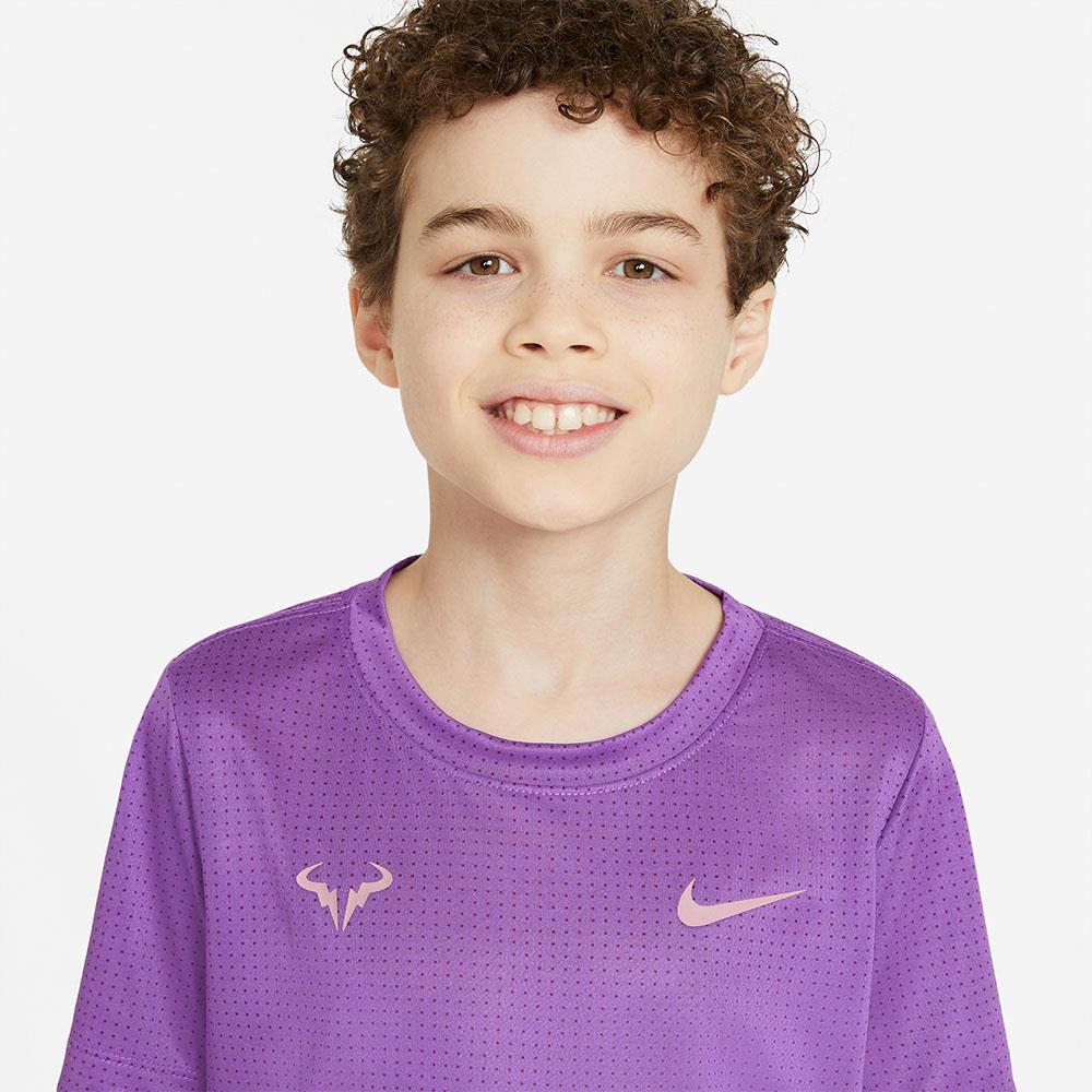 Nike Boys Rafa Tee - Wild Berry/Elemental Pink