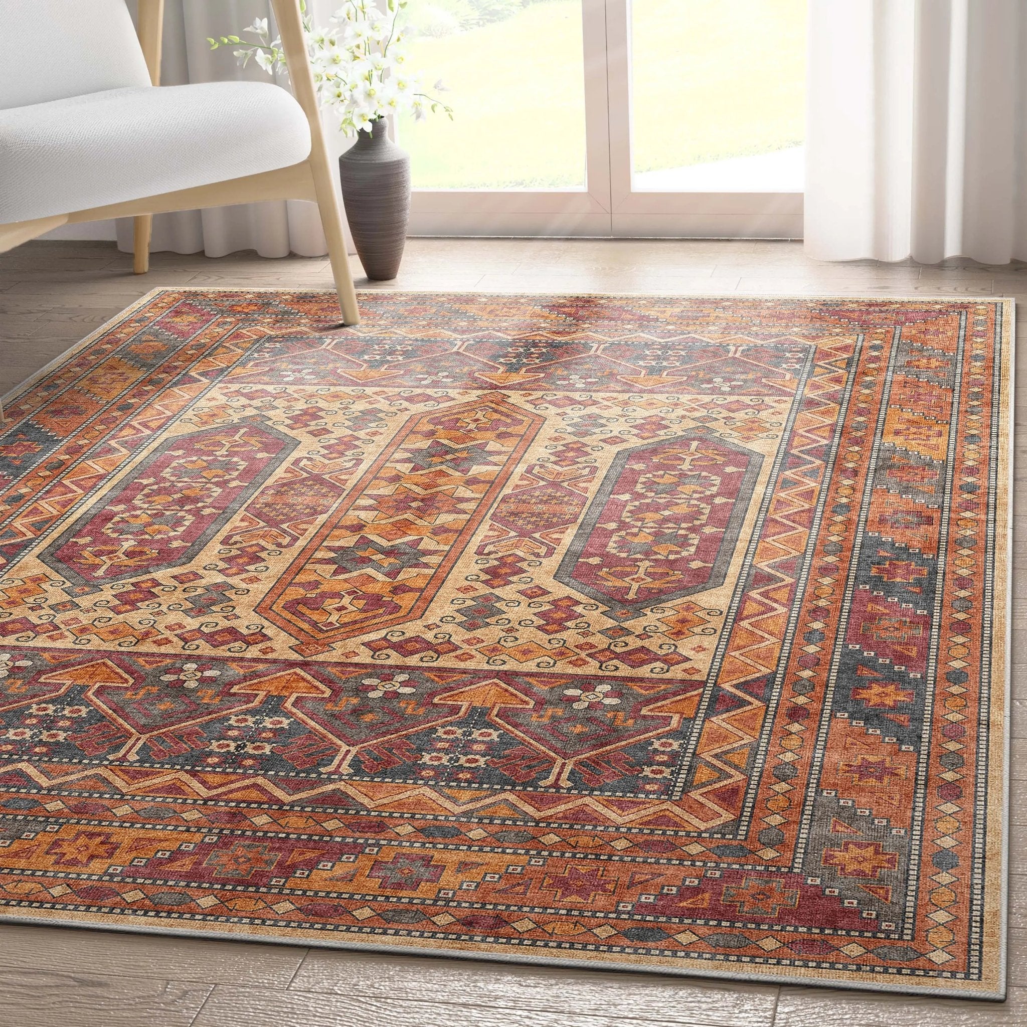 Praha Vintage Global Tribal Flat-Weave Rug、mySite、gigharbornorthrealestate