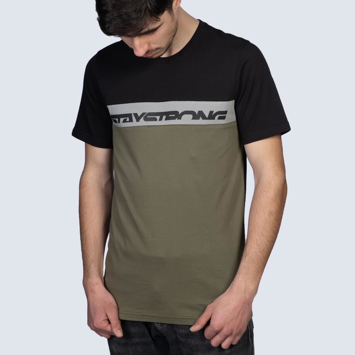  Stay Strong Cut Off T-Shirt - Black/Green、mySite、merchandisen