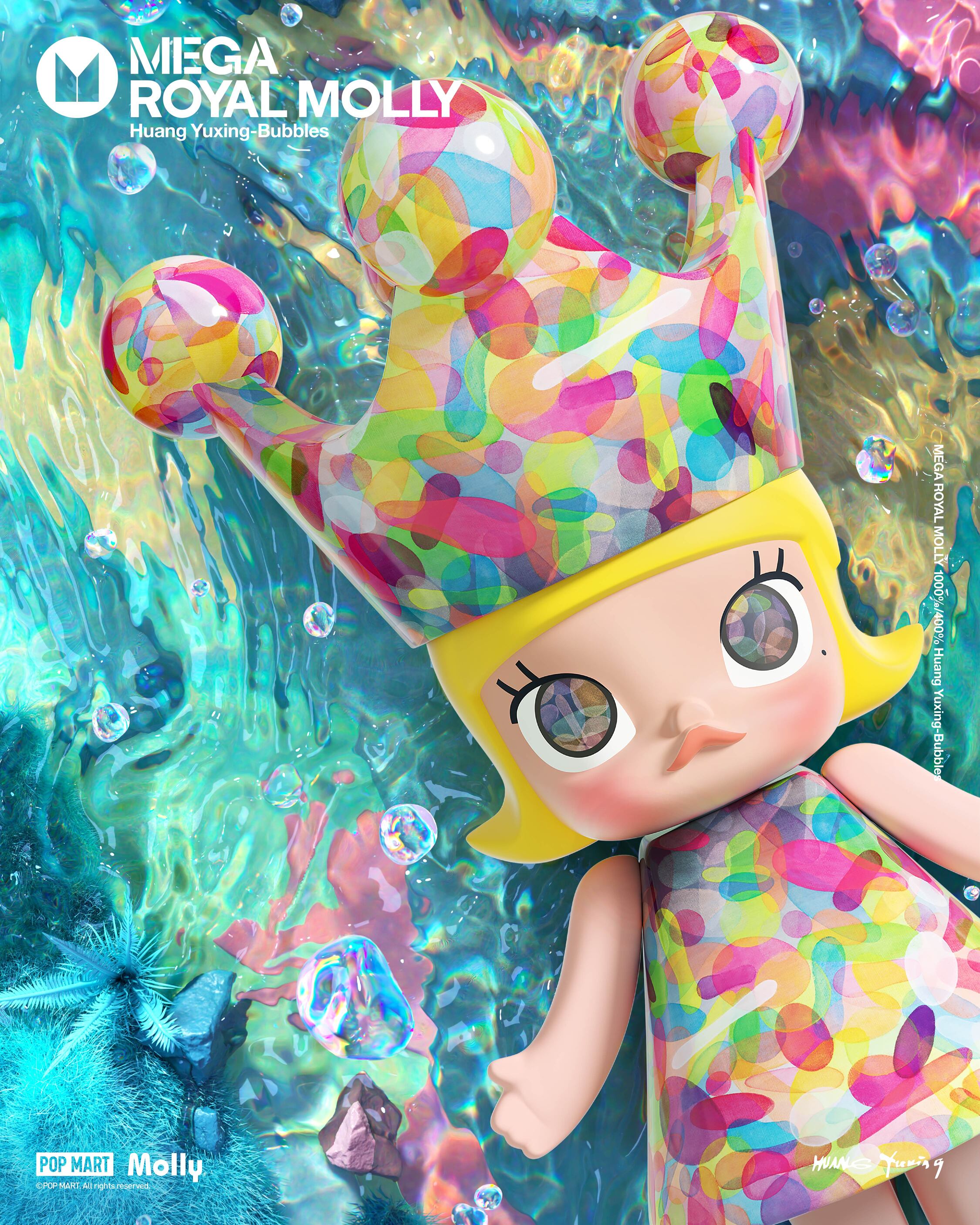  POP MART MEGA ROYAL MOLLY 400% Huang Yuxing-Bubbles、mySite、greenlandpopulation