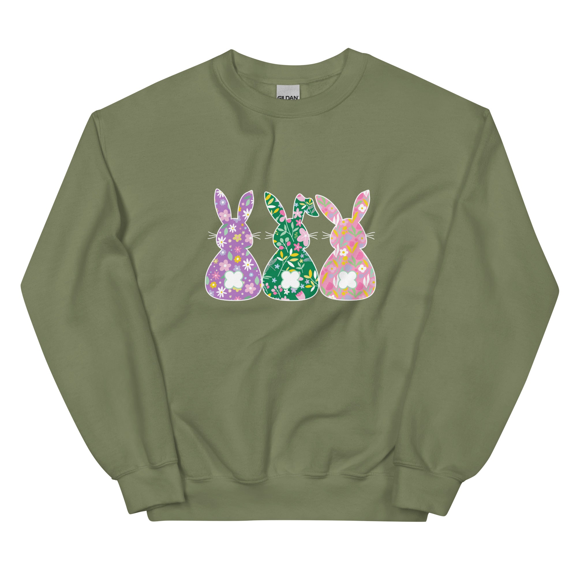 Whimsical Bunnies Crewneck Sweatshirt、mySite、camillekostekn