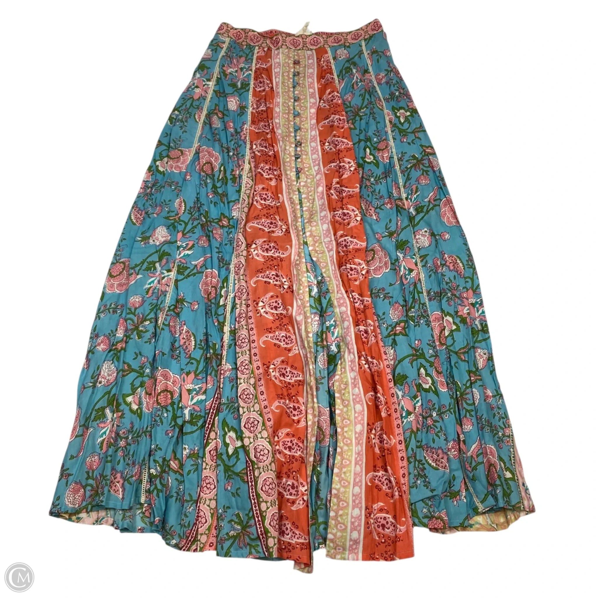 Skirt Maxi By Z & L In Green & Pink, Size: 0、mySite、garagedoors4me