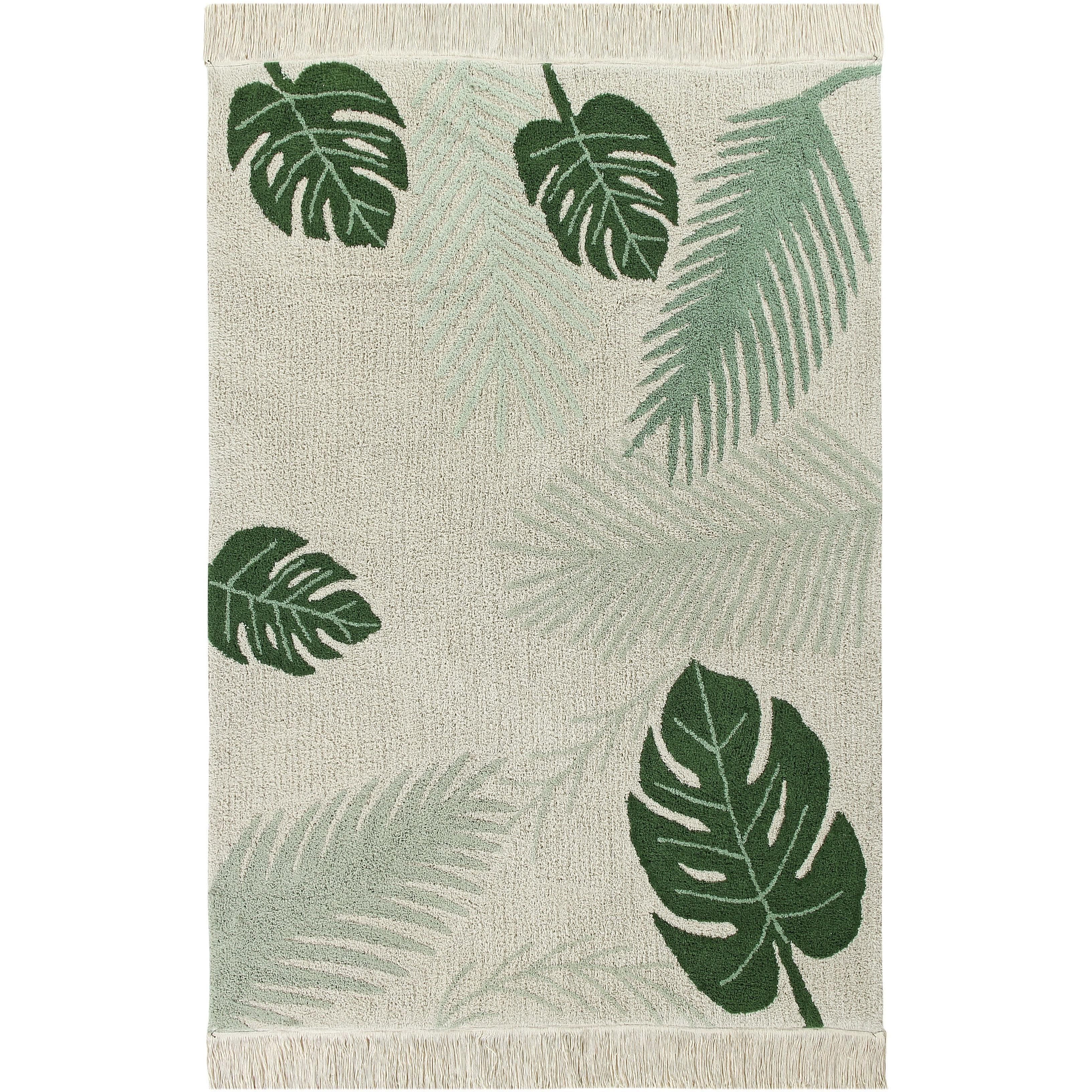 Tropical Green Machine Washable Area Rug、mySite、gigharbornorthrealestate