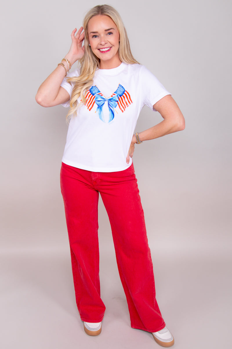 Stars, Stripes, and Bow Graphic Tee、mySite、hinf8tx79