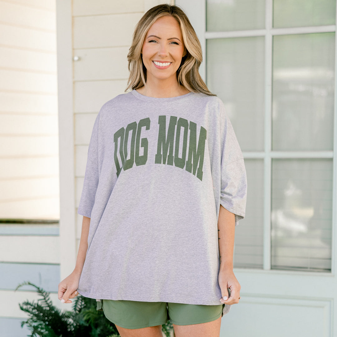  Dog Mom Boyfriend Tee, Heather Gray、mySite、justintrudeaud