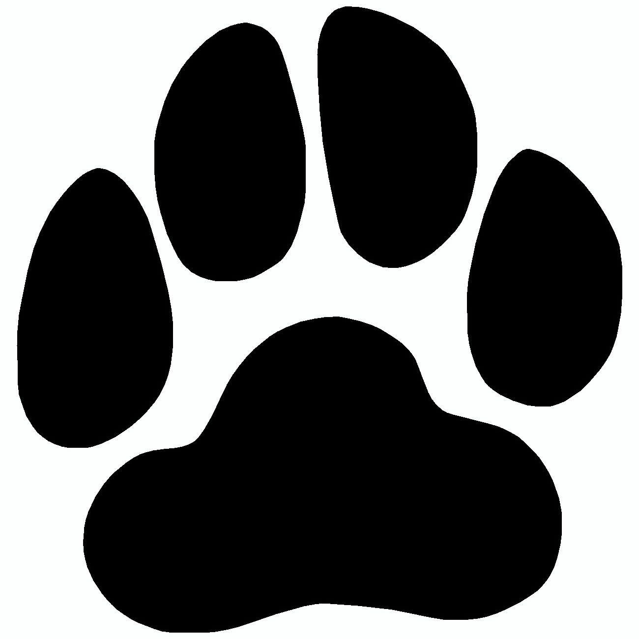  Black Pawprint Vinyl Sticker Decal、mySite、ghnorth