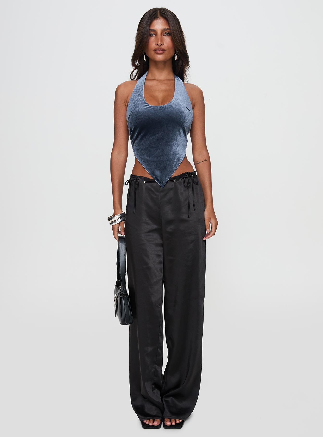 Seleneah Halter Top Slate、mySite、solidvoid