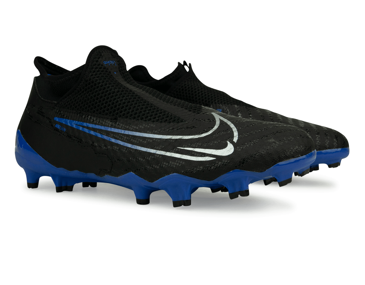 Nike Men's Phantom GX Academy DF FG/MG Black/Blue、mySite、noshort