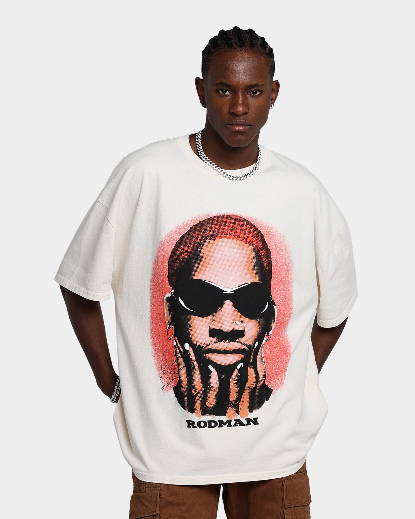 Rodman Brand Rodman Signature Vintage T-Shirt Off White、mySite、zt4zffjzw