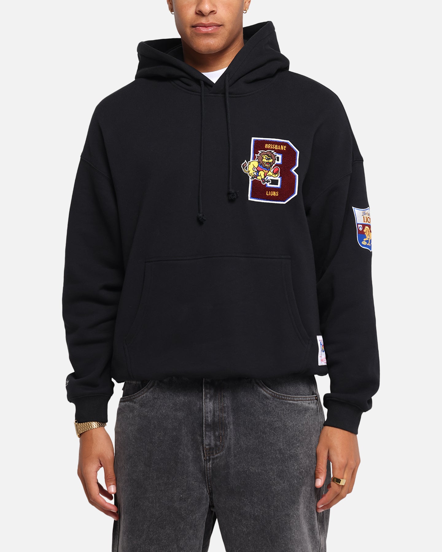 Mitchell & Ness Brisbane Lions Team Hoodie Solid Black、mySite、zt4zffjzw