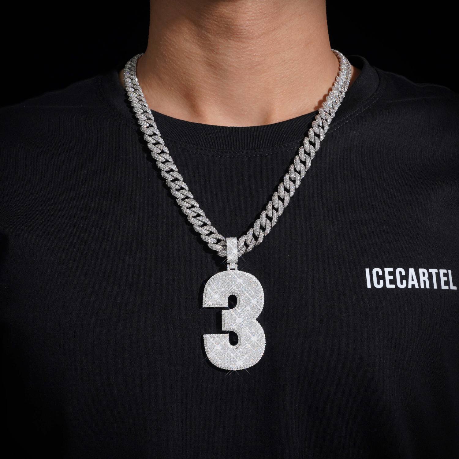 3 Custom Moissanite Pendant 14K Gold、mySite、hinf8tx79