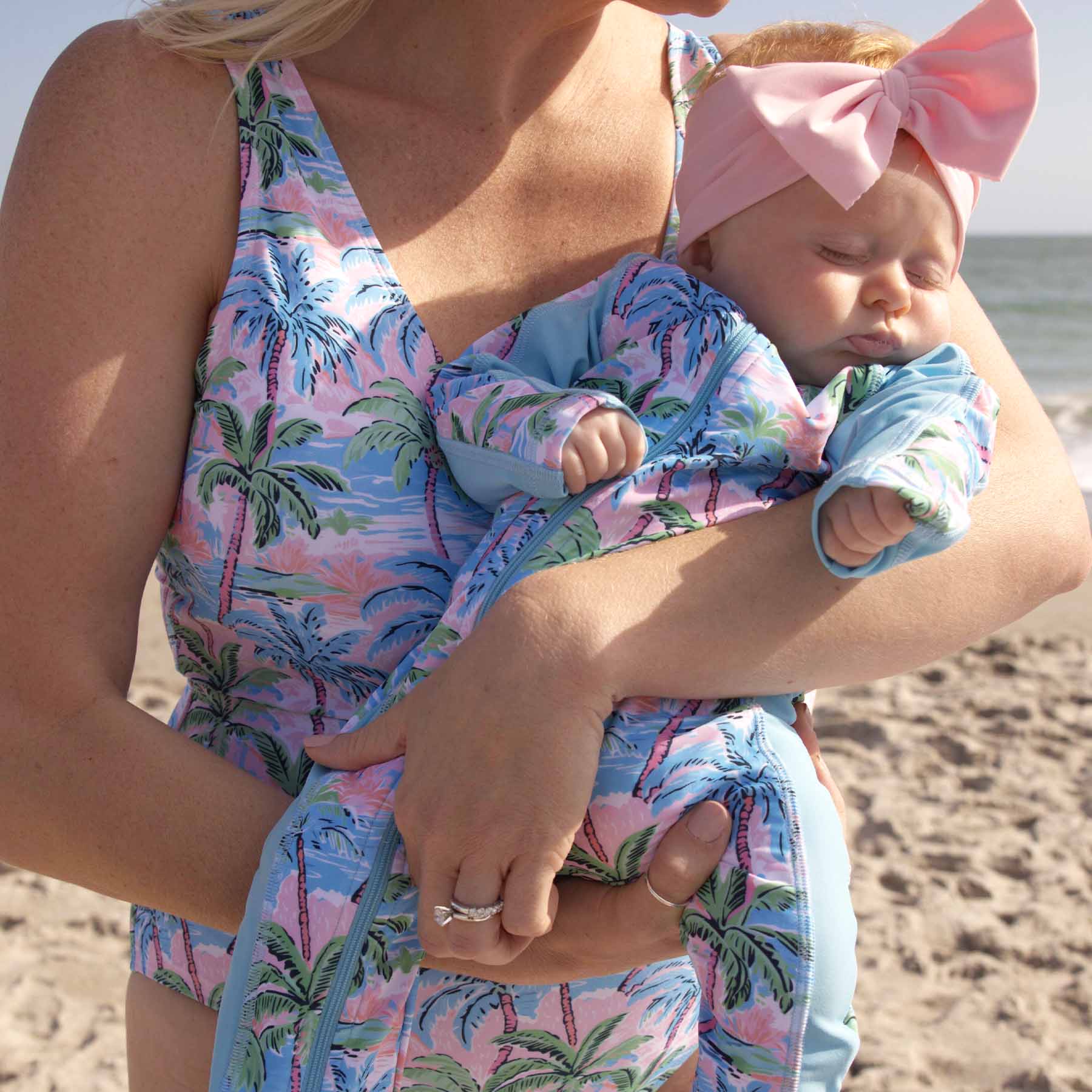 Long Sleeve Rash Guard Swim Romper Full Length | Pastel Palms、mySite、layawaytickets