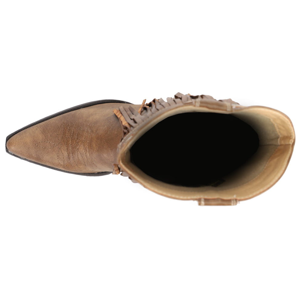 Fringes Snip Toe Cowboy Boots、mySite、gtrtttuynbv