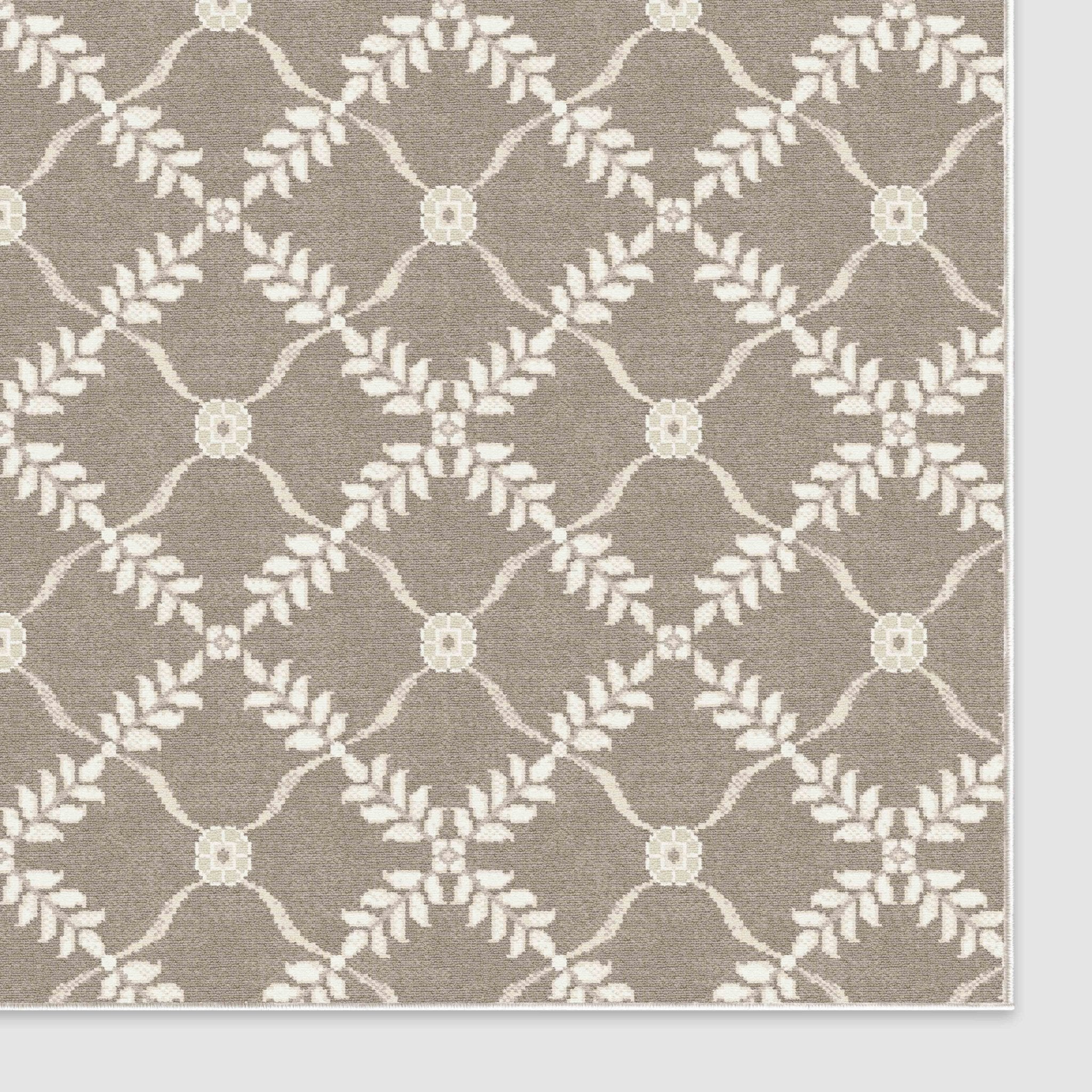 Aldwyn Custom Rug - Traditional Lattice Pattern, Easy Clean, Low Pile, Personalized Sizes、mySite、gigharbornorthrealestate