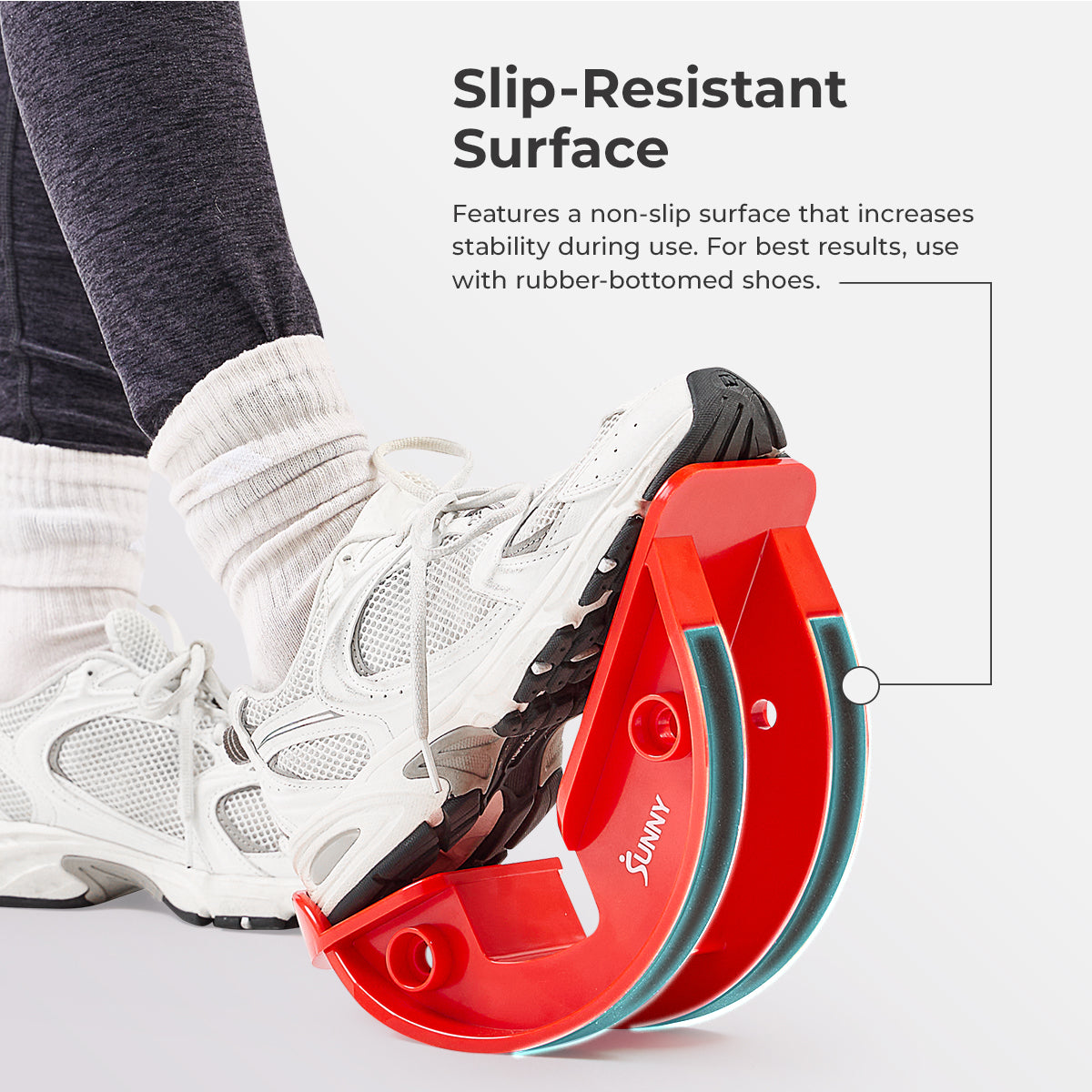  Calf & Hamstring Stretcher and Foot Rocker (Grey)、mySite、ghnorth