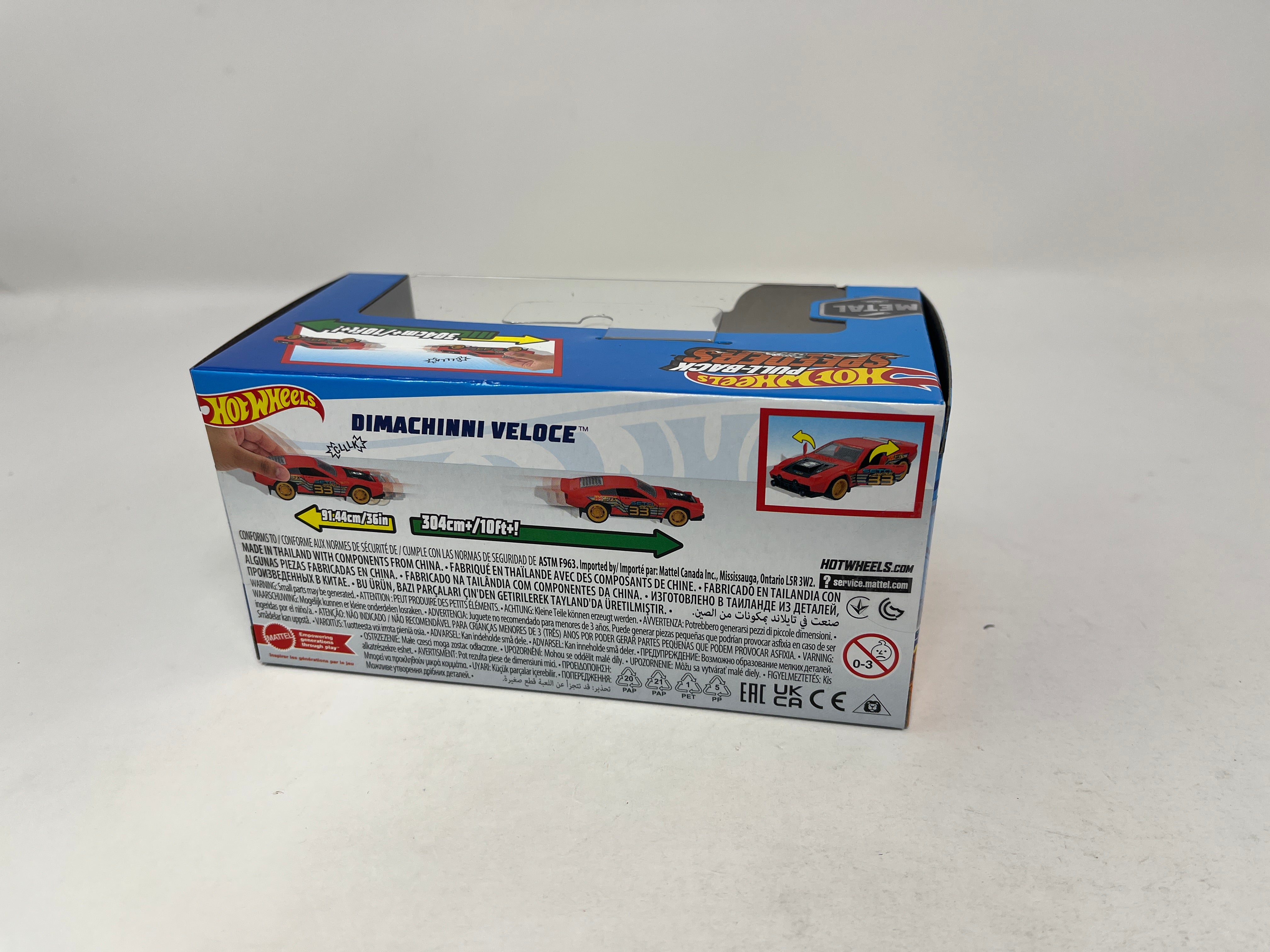 Dimachinni Veloce * RED * 2024 Hot Wheels Pull-Back Speeders 1:43 scale Case F、mySite、hgirdovlk